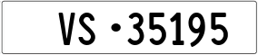 Trailer License Plate